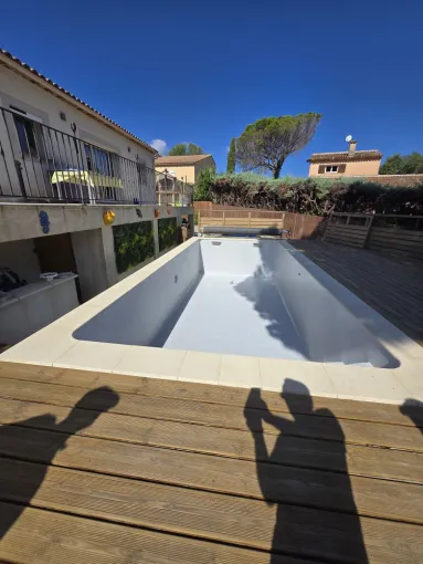 Rénovation piscine polyester à frejus, Roquebrune-sur-Argens, ADC Polyester